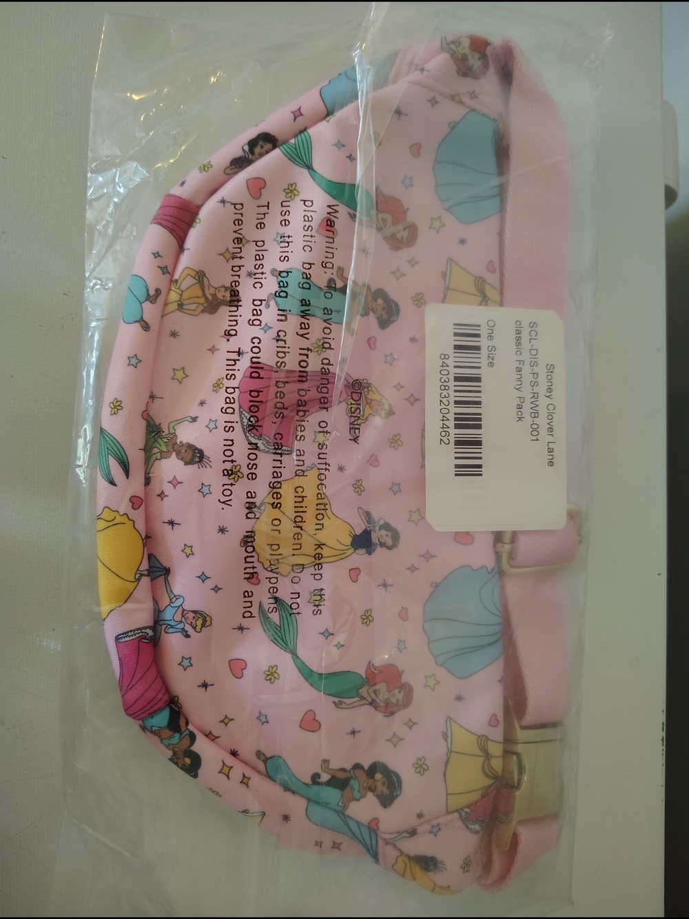 Disney x Stoney Clover Co. Pink Princess Print Fanny Pack Classic Size - Picture 4 of 4